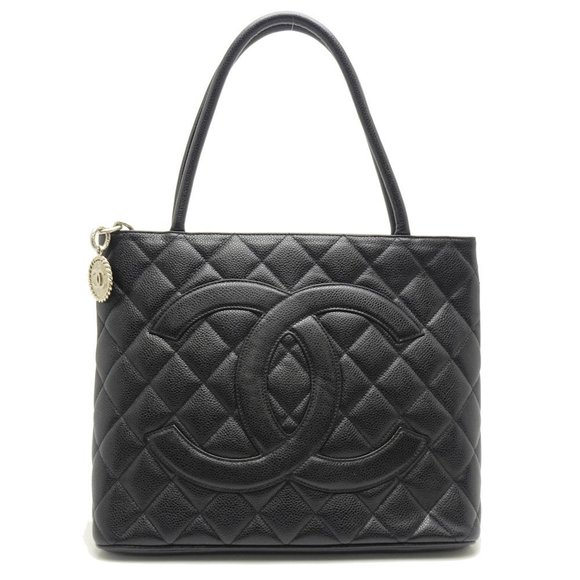 Chanel Handbags - Chanel Tote Bag Black Caviar Skin